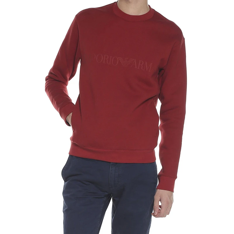 Emporio Armani 安普里奥 阿玛尼 男士红色纯棉套头上衣 6Y1MB1-1JBHZ-0380 商品