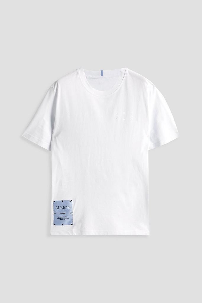 Slim-fit appliquéd printed cotton-jersey T-shirt商品第1张图片规格展示