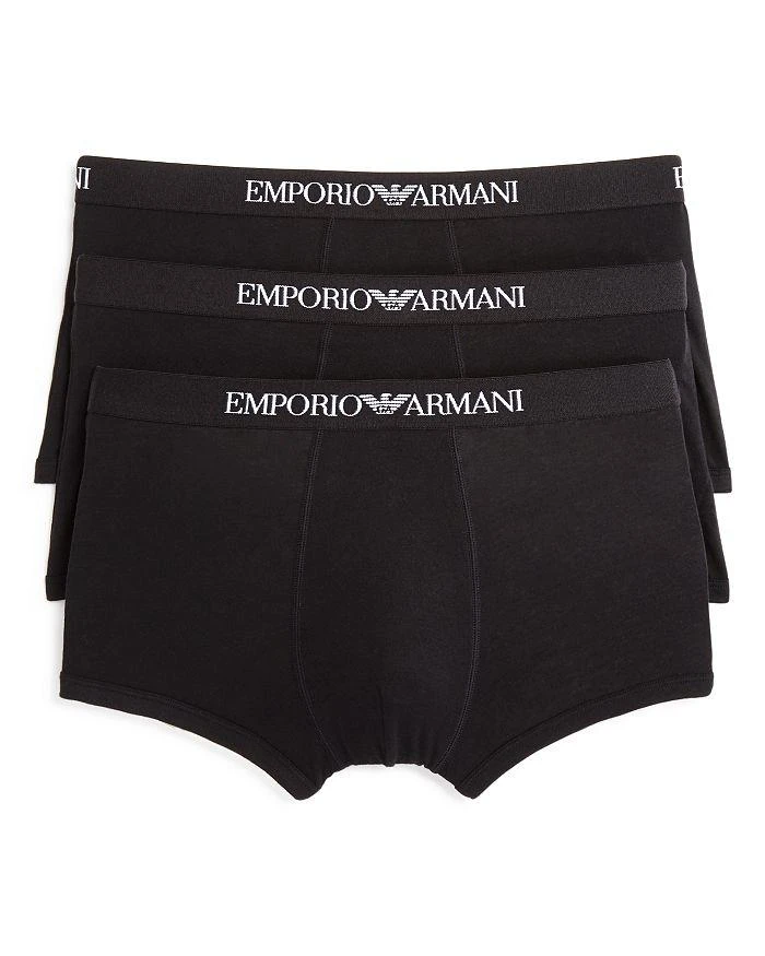 商品Emporio Armani|纯棉平脚内裤 - 三件装,价格¥390,第1张图片