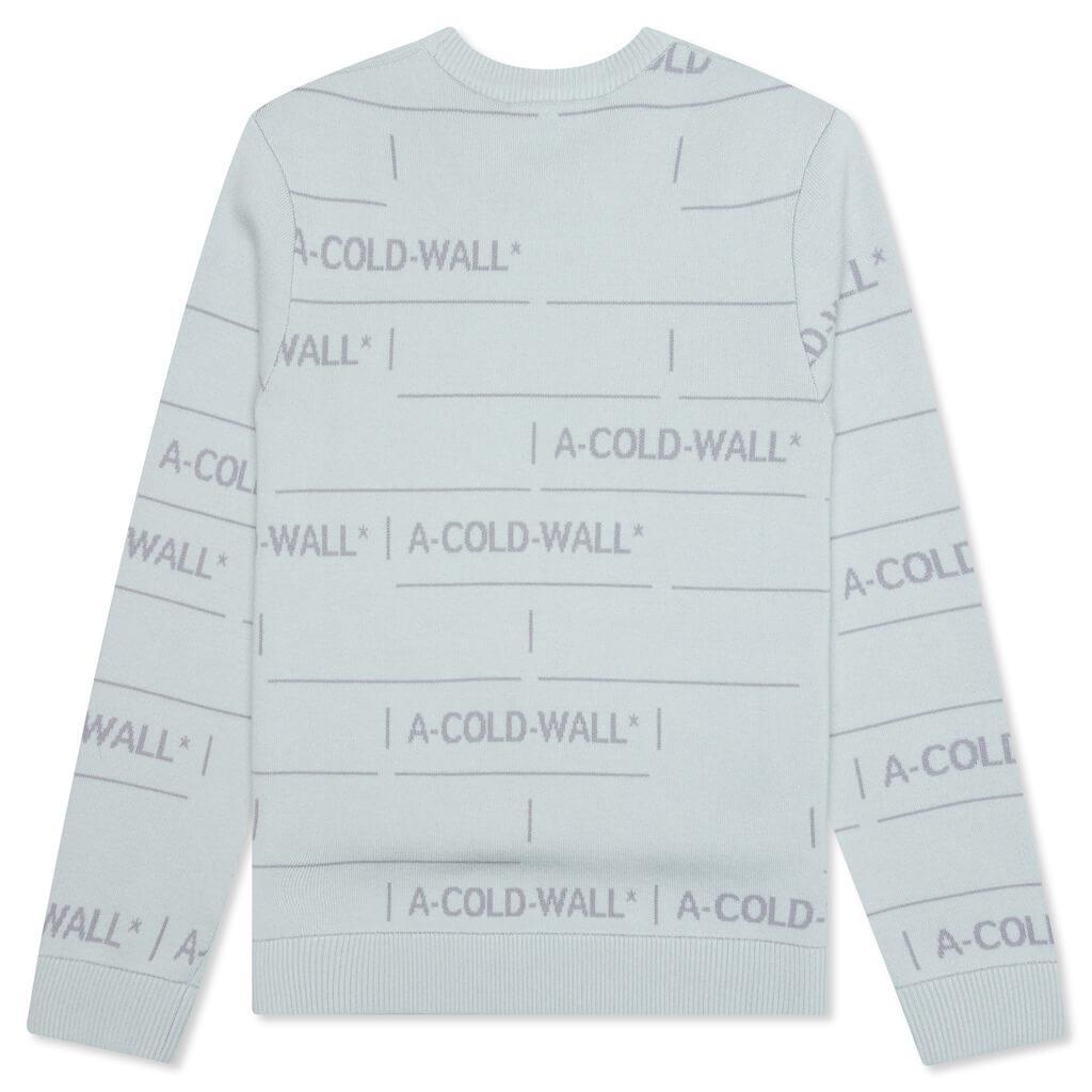 商品A-COLD-WALL*|A-Cold-Wall Chain Jacquard Knit - Ice Grey,价格¥4285,第4张图片详细描述