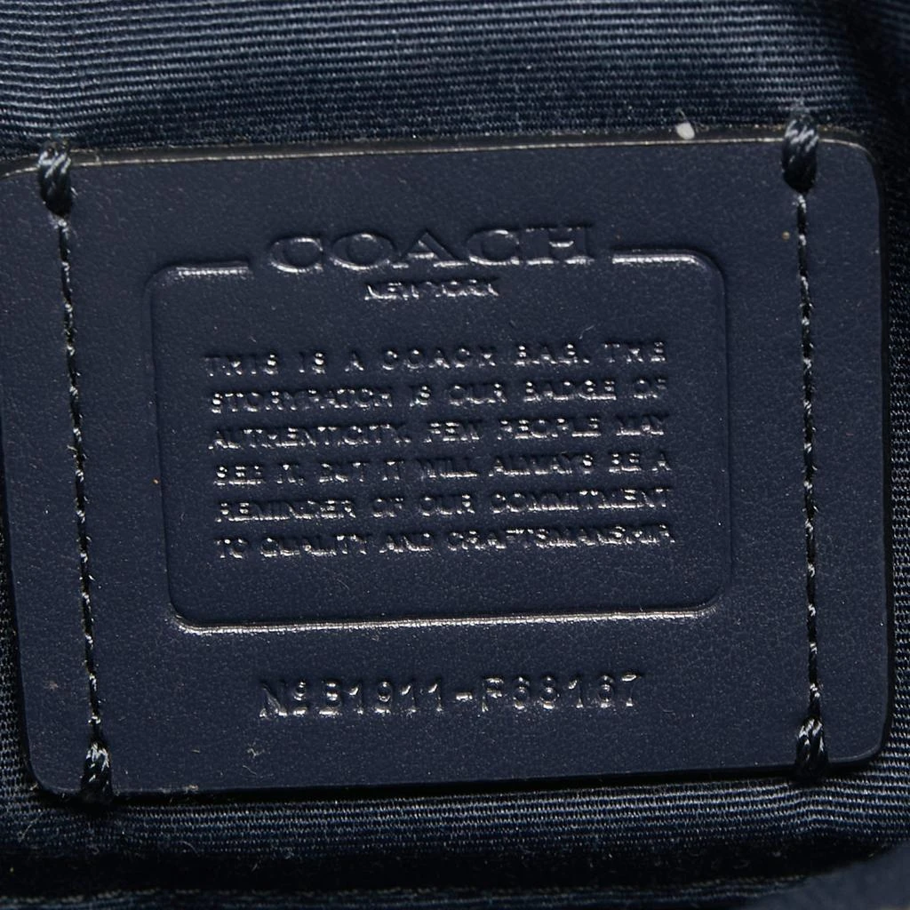 Coach Navy Blue Signature Coated Canvas and Leather Jes Camera Crossbody Bag 商品