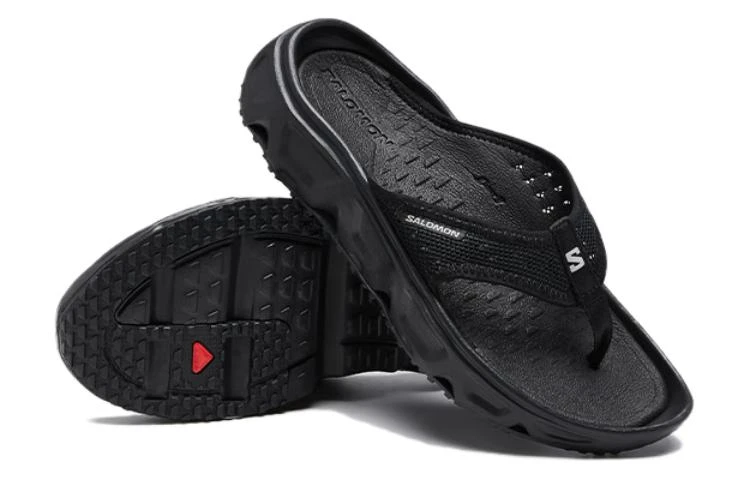 商品[国内直发] Salomon|萨洛蒙 Reelax Break 6.0 柔软舒适轻便 EVA橡胶底 防滑防磨人字拖鞋 女款 黑色,价格¥523,第4张图片详细描述
