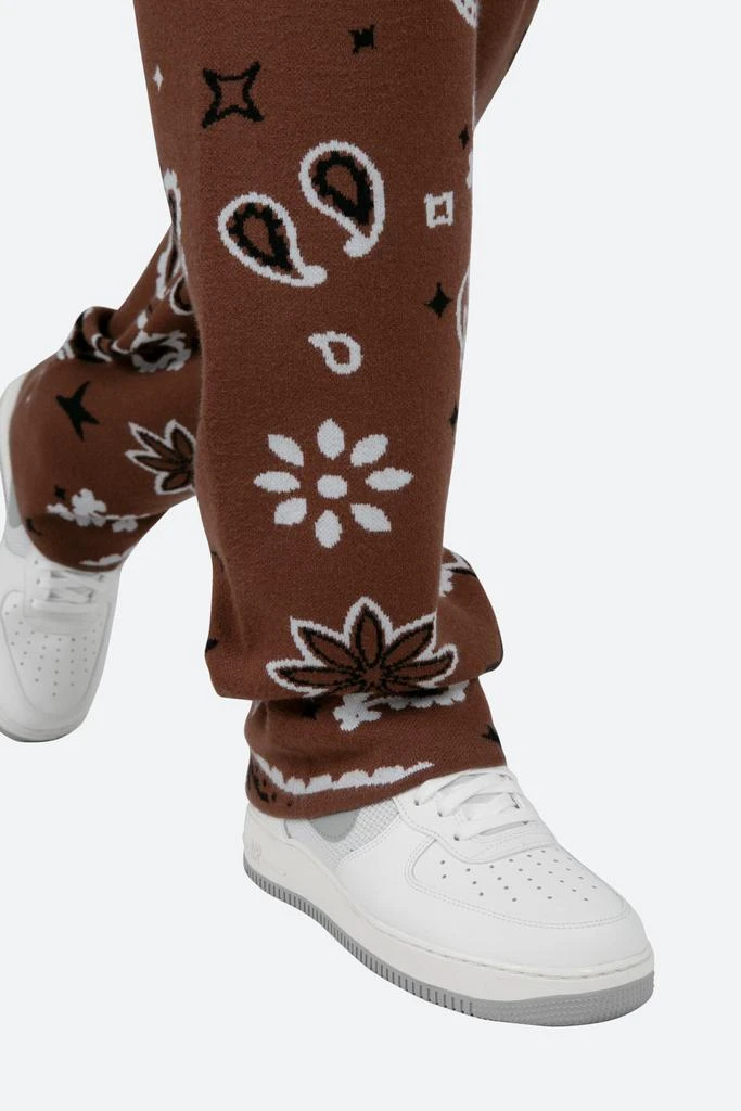 Paisley Knit Sweatpants - Brown 商品