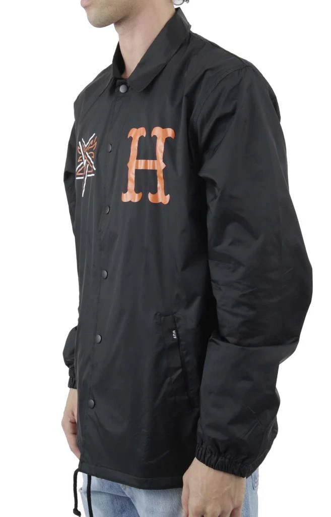 商品HUF|x Thrasher Split Coaches Jacket - Black,价格¥374,第2张图片详细描述