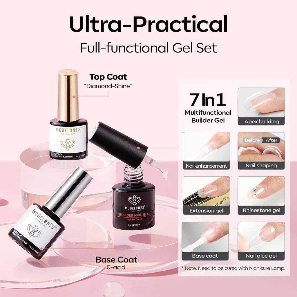 Hot Stuff - 9Pcs 6 Colors Gel Nail Polish Kit 商品