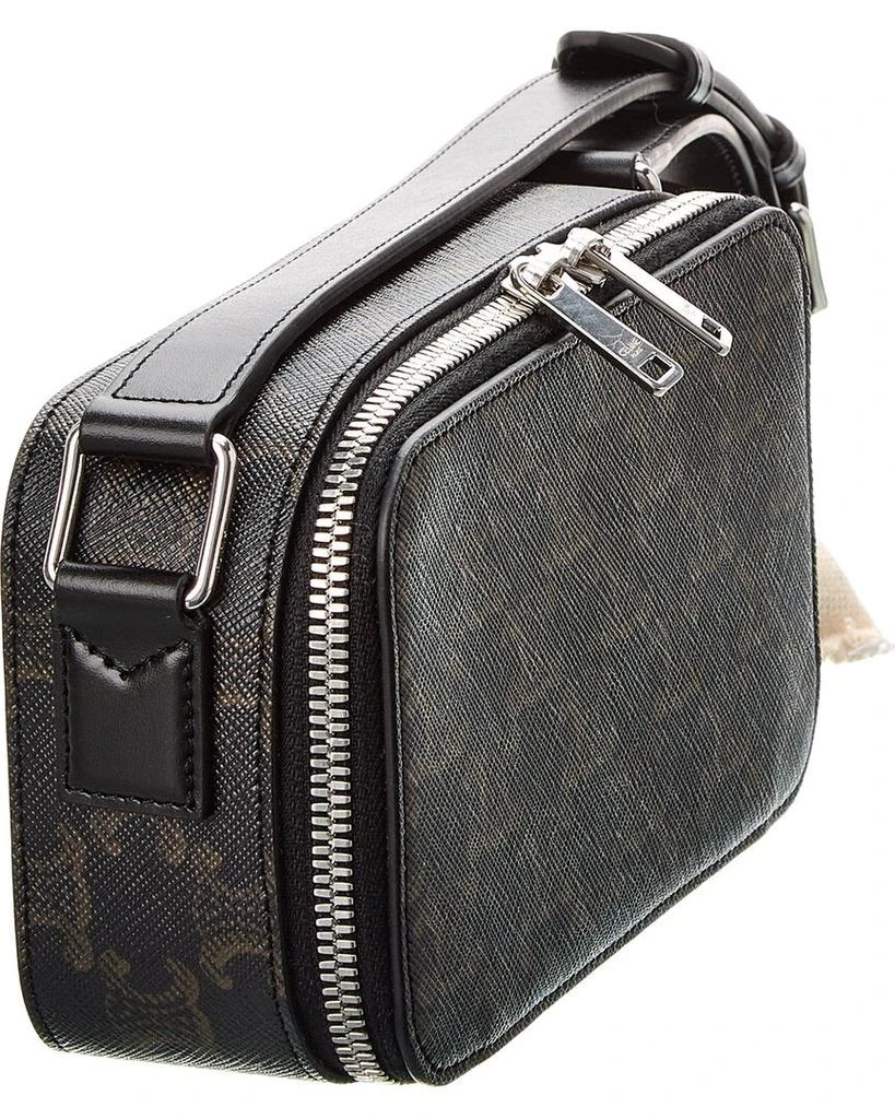 商品Celine|CELINE Mini Triomphe Canvas & Leather Messenger Box Bag,价格¥9423,第3张图片详细描述