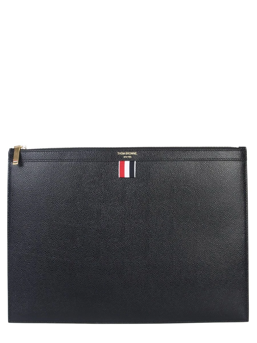 商品【商品预售7天】 Thom Browne|Thom Browne 男士手拿包 MAC021L00198001-1 黑色,价格¥3192,第5张图片详细描述