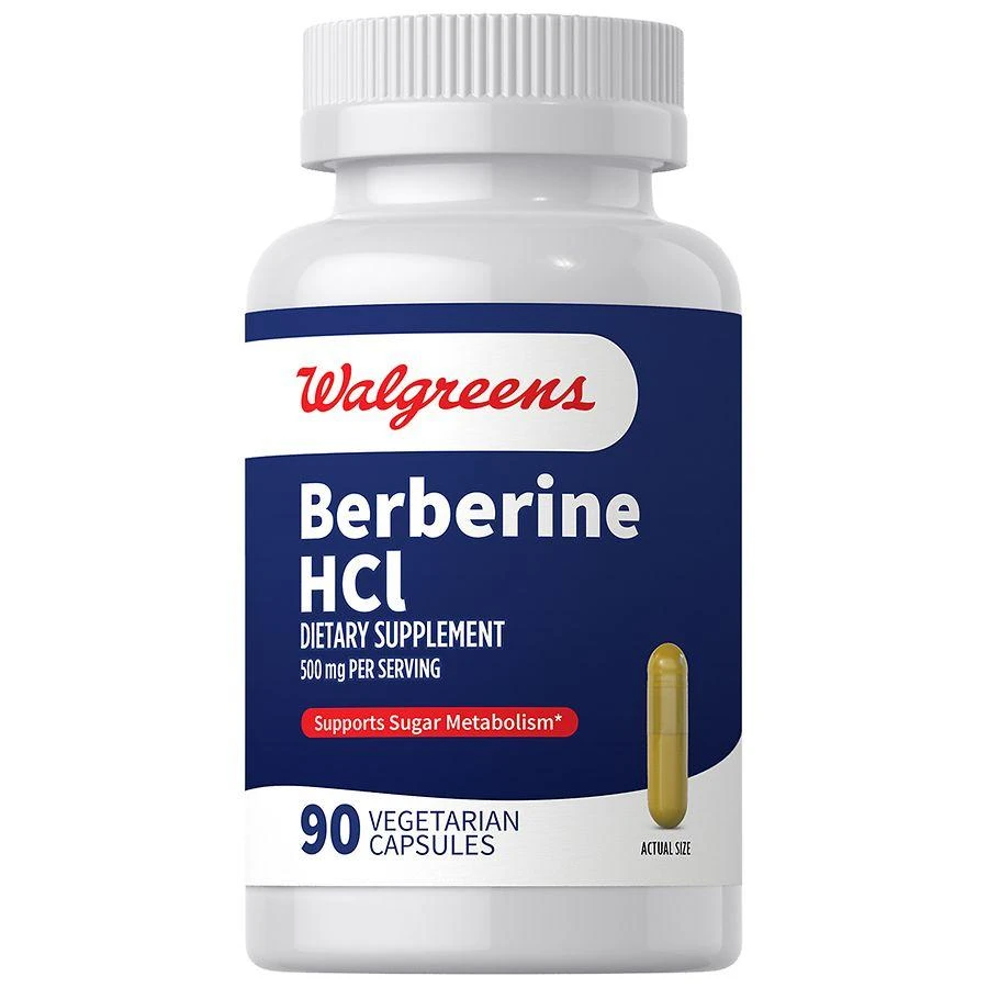 商品Walgreens|Berberine HCI 500 mg Capsules,价格¥125,第1张图片