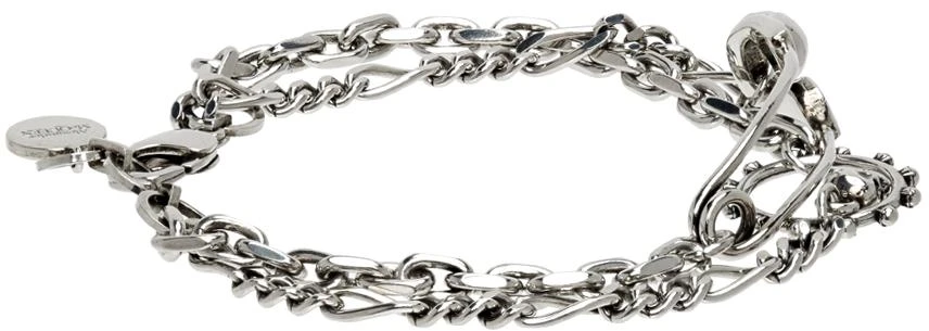 商品Alexander McQueen|Silver Safety Pin Bracelet,价格¥1609,第5张图片详细描述