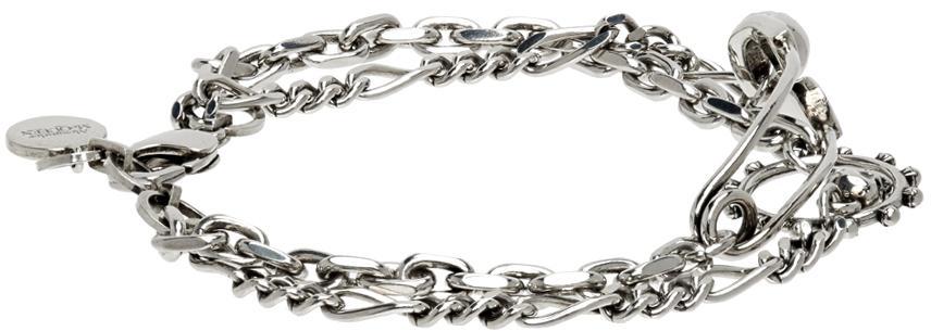 商品Alexander McQueen|Silver Safety Pin Bracelet,价格¥1723,第7张图片详细描述