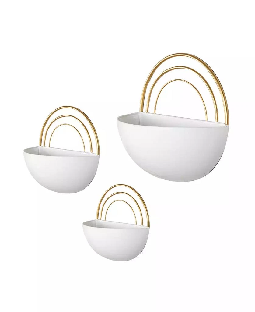 商品Danya B|Crescent 3-Piece Metal Wall Planter Set,价格¥640,第1张图片