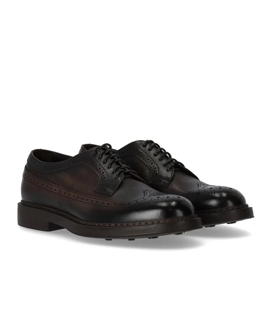 商品DOUCAL'S|Doucals Triumph Dark Brown Derby Lace Up Shoe,价格¥3169,第2张图片详细描述