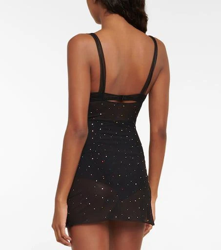 商品Oséree|Gem embellished mesh slip dress,价格¥1449,第3张图片详细描述
