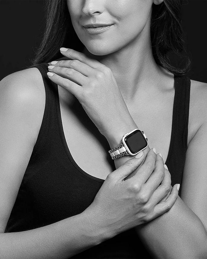 商品LAGOS|White Ceramic Smart Caviar Apple™ Watch Band, 38mm-42mm,价格¥7364,第4张图片详细描述