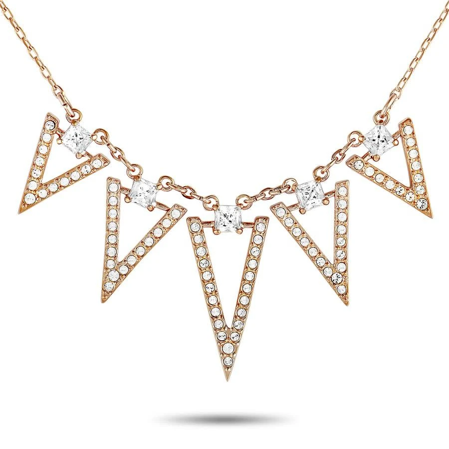 商品Swarovski|Funk Rose Gold Plated Crystal Chain Necklace,价格¥521,第1张图片