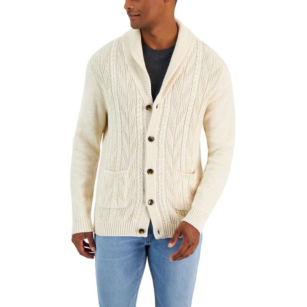 商品Club Room|Men's Chunky Shawl Collar Cardigan, Created for Macy's,价格¥243,第1张图片