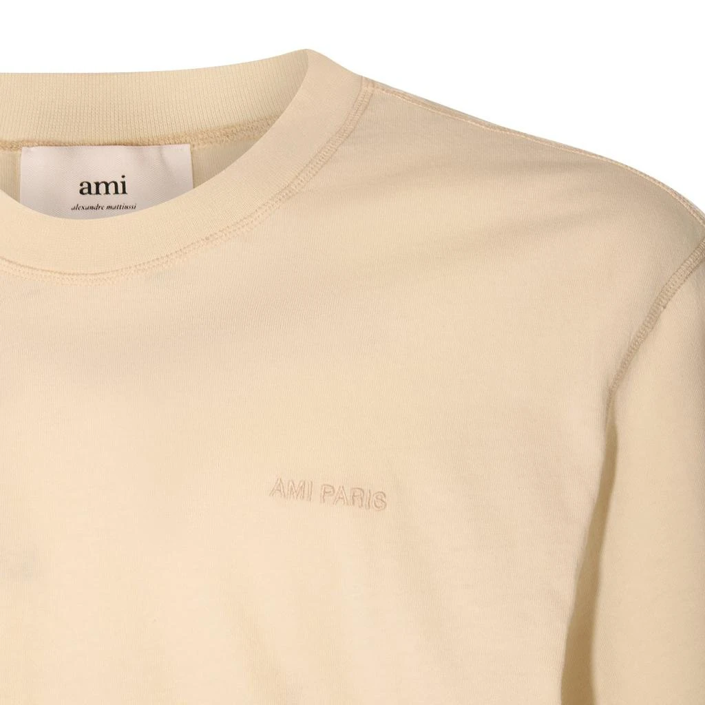 商品AMI|AMI Paris Logo Embroidered Crewneck T-Shirt,价格¥528,第3张图片详细描述