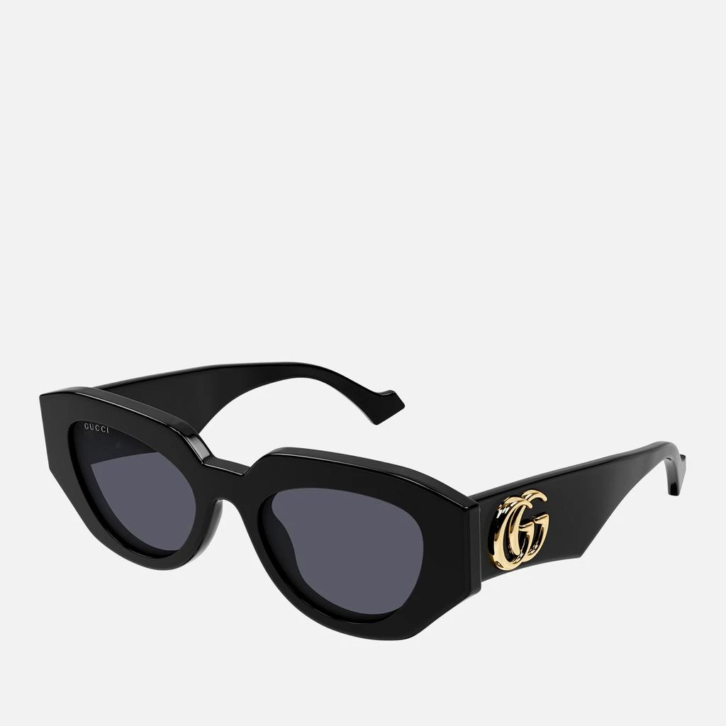 商品Gucci|Gucci Geometrical Acetate Sunglasses - Black,价格¥2672,第1张图片