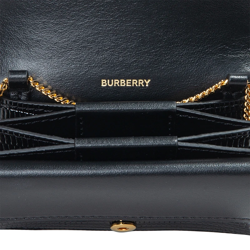 Burberry 博柏利 女士红色拼黑色小牛皮单肩包斜挎包 8024827 商品