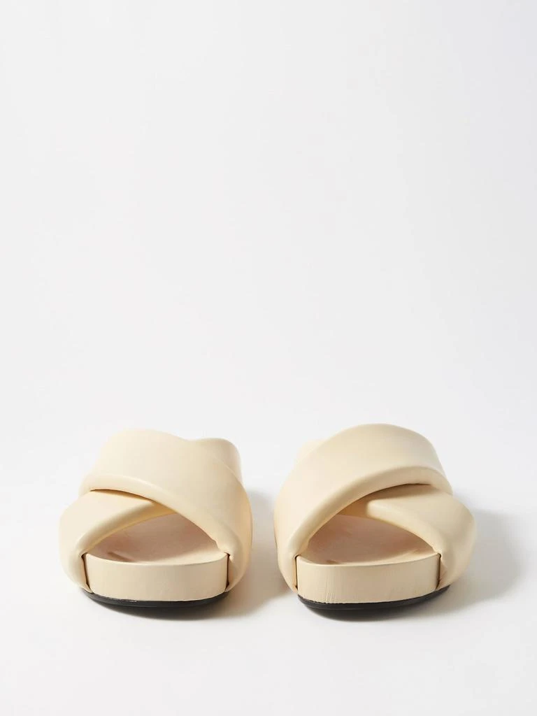 商品Jil Sander|Padded leather platform slides,价格¥2967,第5张图片详细描述