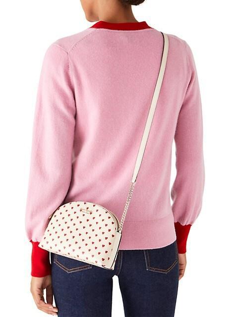 商品Kate Spade|Spencer Heart-Print Shoulder Bag,价格¥1232,第6张图片详细描述