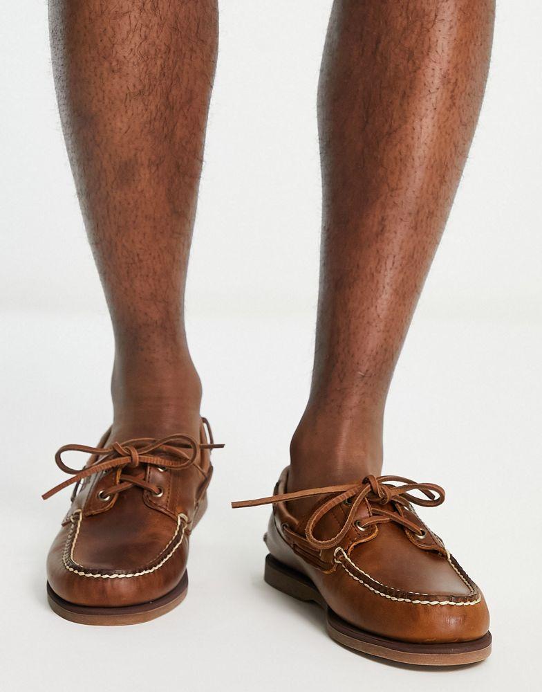 商品Timberland|Timberland Classic Boat shoes in mid brown,价格¥959,第1张图片