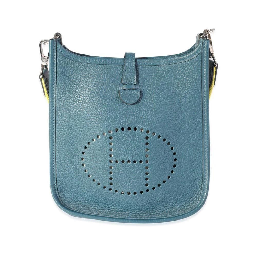商品[二手商品] Hermes|Hermes Blue Clemence Leather Amazone Evelyne TPM Shoulder Bag,价格¥29455,第1张图片