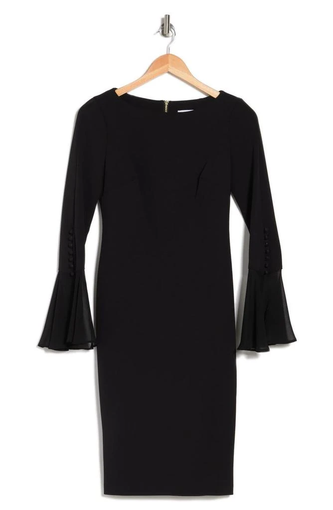 商品Calvin Klein|Angel Sleeve Sheath Dress,价格¥259,第3张图片详细描述