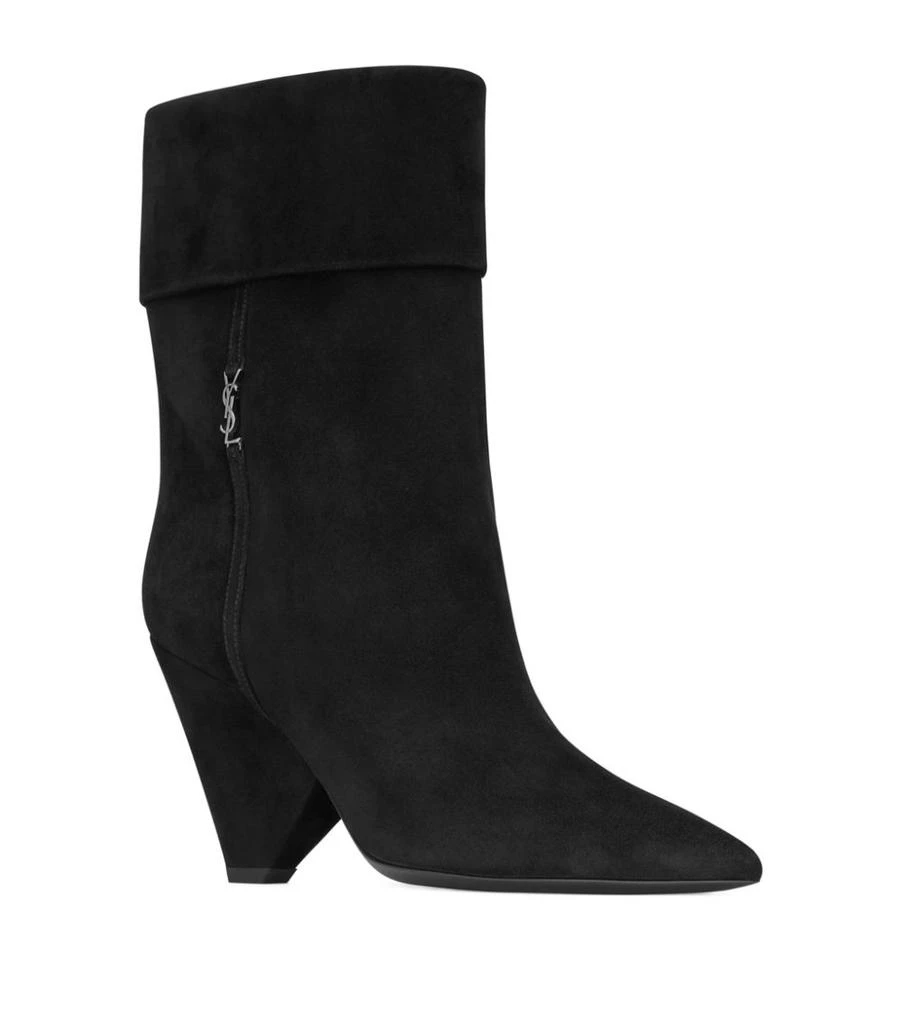 商品Yves Saint Laurent|Suede Niki Ankle Boots 85,价格¥11213,第2张图片详细描述