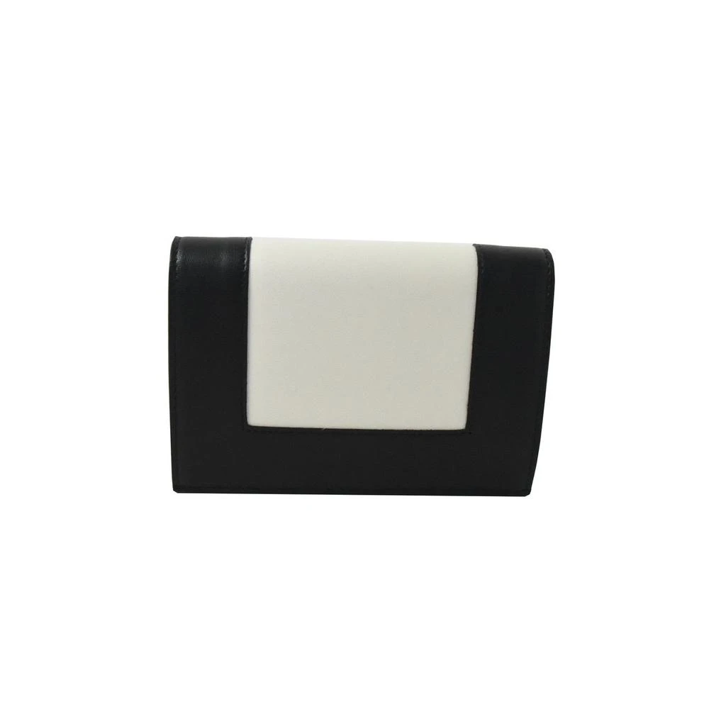 商品Celine|Celine Frame Wallet White Black,价格¥5548,第3张图片详细描述