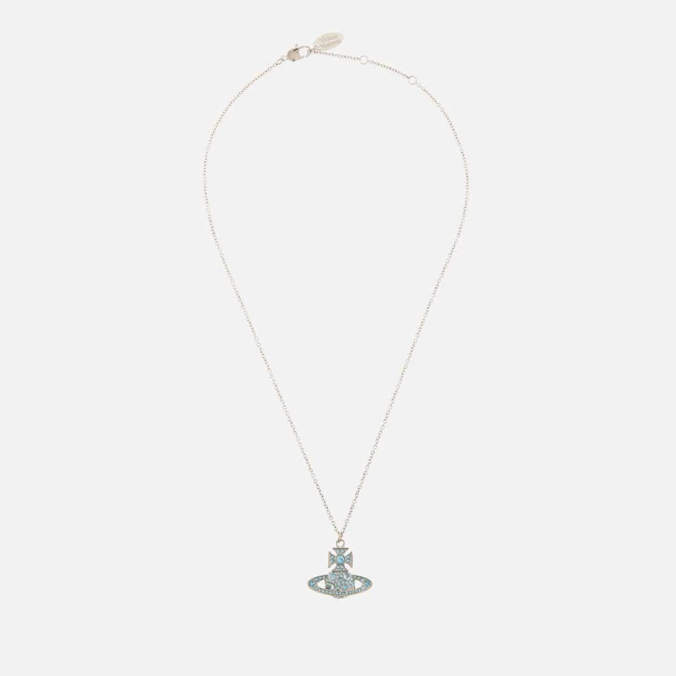 商品Vivienne Westwood|Vivienne Westwood Francette Platinum And Aquamarine Necklace,价格¥1172,第2张图片详细描述