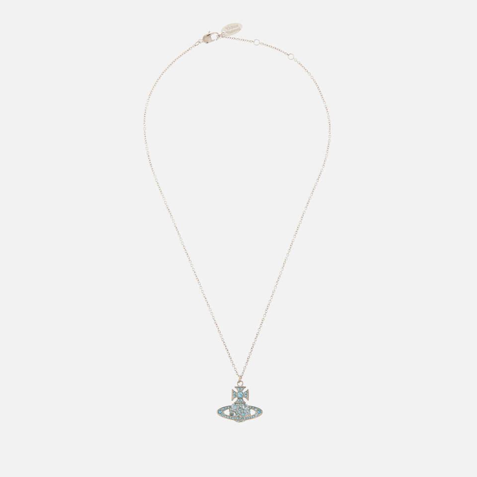 商品Vivienne Westwood|Vivienne Westwood Francette Platinum And Aquamarine Necklace,价格¥1098,第4张图片详细描述