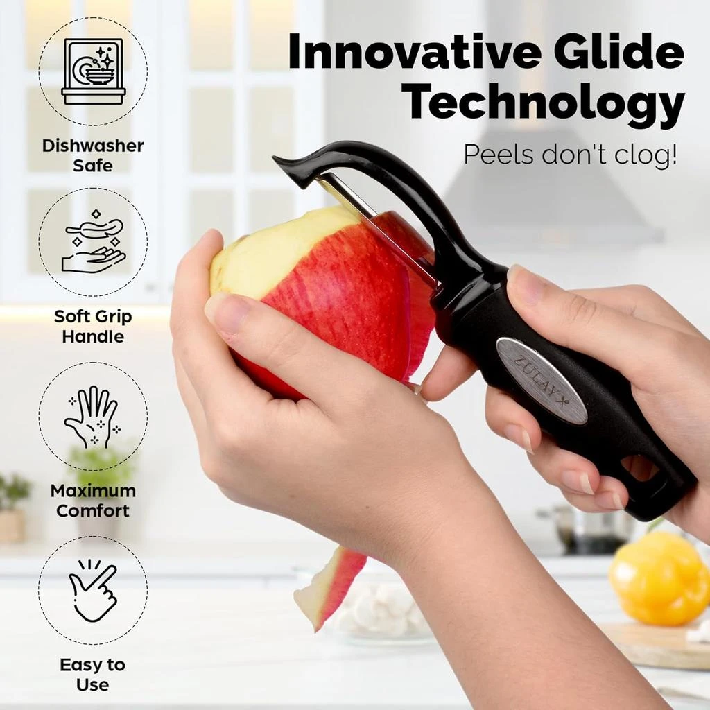 商品Zulay Kitchen|Premium Vegetable Peeler,价格¥102,第3张图片详细描述