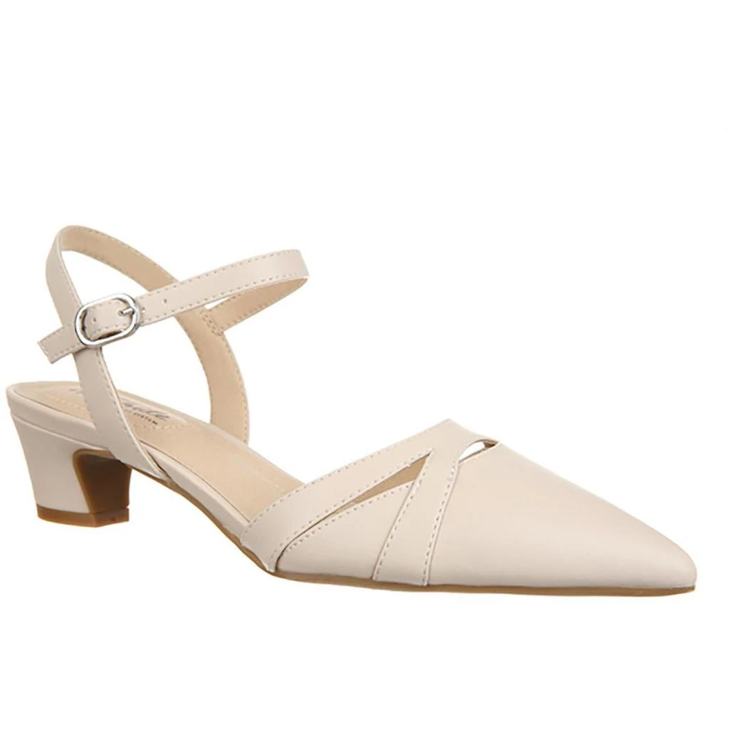 商品LifeStride|Marlee Womens Buckle Faux Leather Block Heels,价格¥182,第1张图片