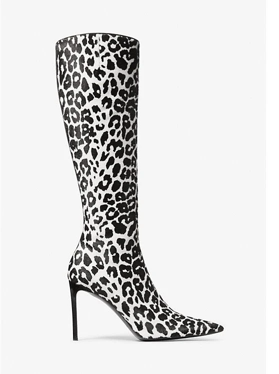 商品Michael Kors|Tatjana Leopard Print Calf Hair Boots,价格¥3823,第2张图片详细描述