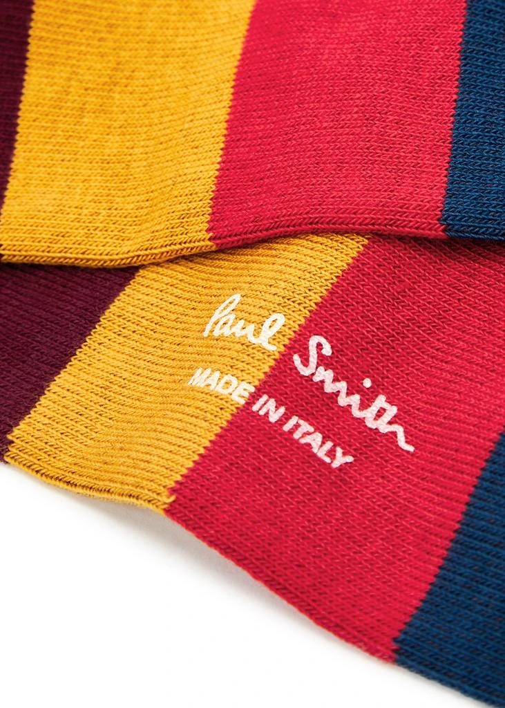 商品Paul Smith|Striped cotton-blend socks,价格¥204,第3张图片详细描述