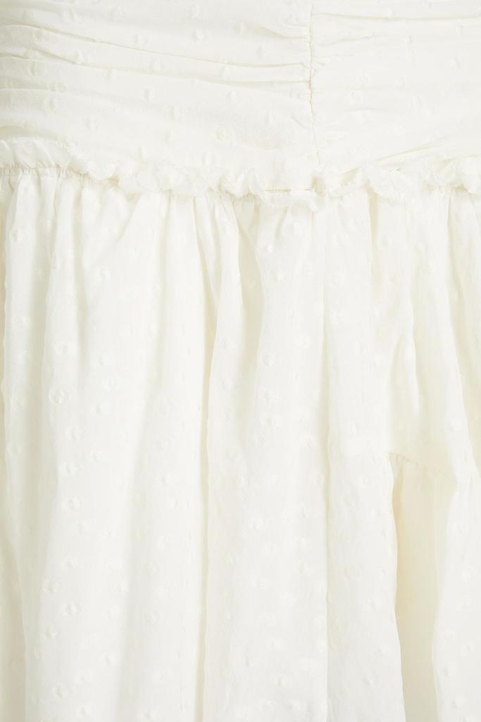 商品IRO|Gathered fil coupé silk-blend mini skirt,价格¥1054,第6张图片详细描述