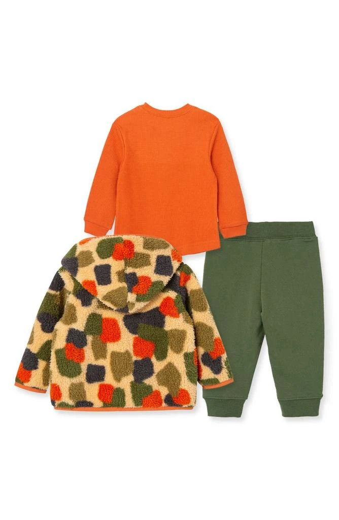 商品Little Me|Camo Faux Shearling Jacket, T-Shirt & Pants Set,价格¥122,第2张图片详细描述
