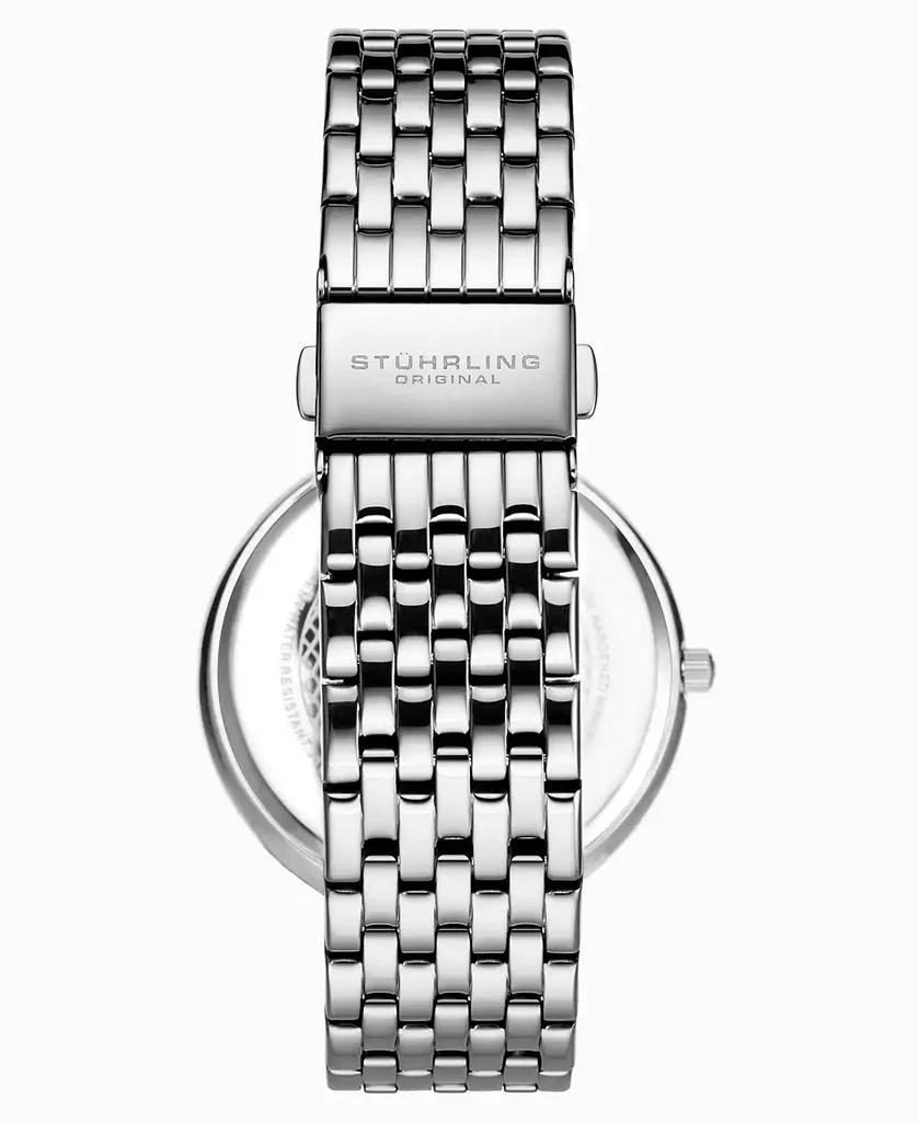 商品Stuhrling|Women's Silver-Tone Link Bracelet Watch 40mm,价格¥569,第2张图片详细描述