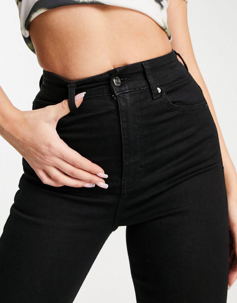 Topshop enhancing Jamie jeans in black商品第3张图片规格展示