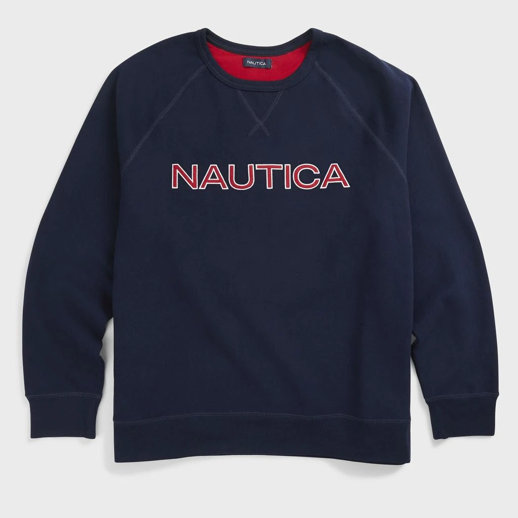 商品Nautica|Nautica Mens Big & Tall Logo Sweatshirt,价格¥222,第2张图片详细描述