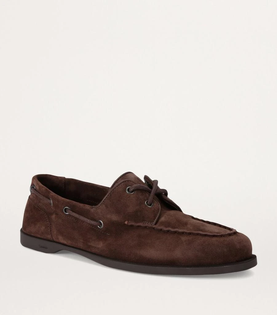 商品John Lobb|Leather Foil Boat Shoes,价格¥8051,第3张图片详细描述