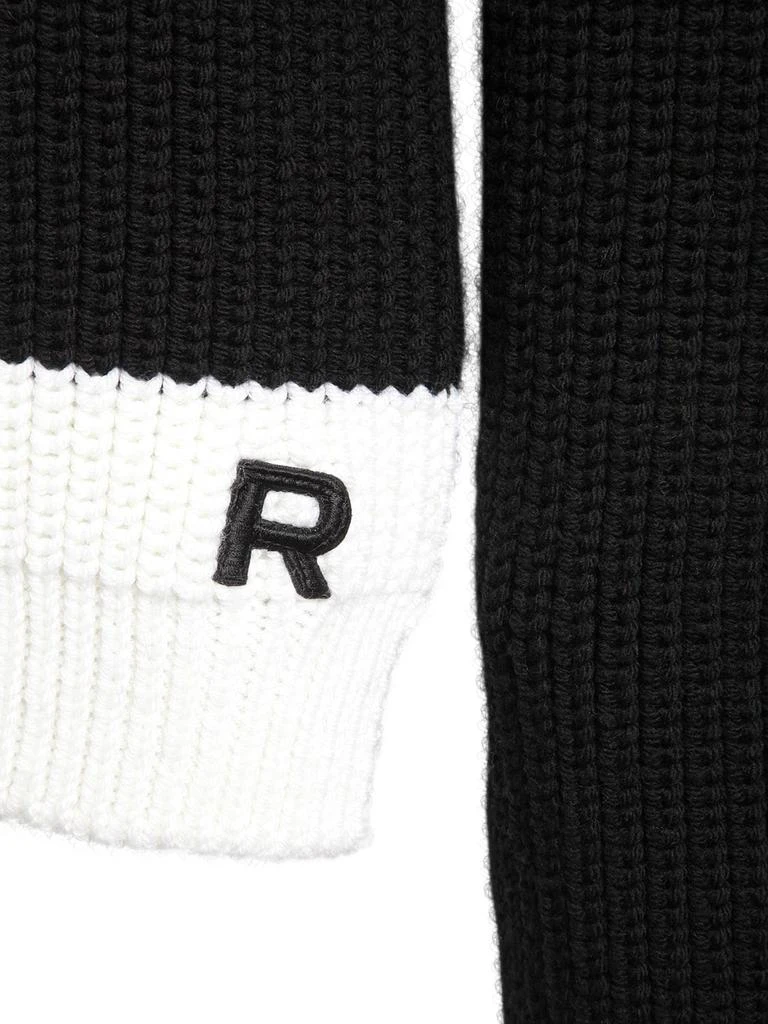 商品ROCHAS|Rib Knit Wool Sweater W/ Logo Detail,价格¥3247,第3张图片详细描述