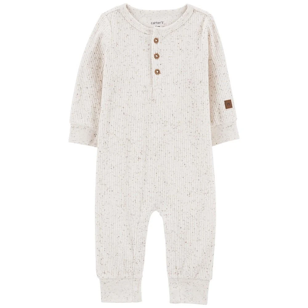 商品Carter's|Baby Boys and Baby Girls Drop Needle Rib Jumpsuit,价格¥115,第1张图片