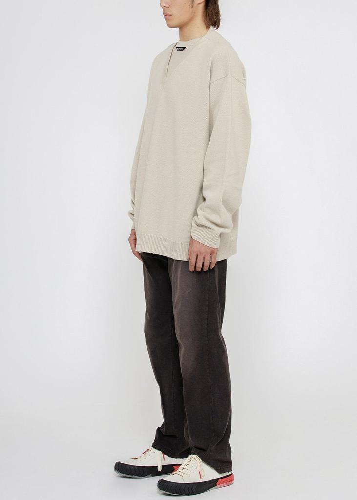 Balenciaga Wool Flatground V-Neck Sweater商品第2张图片规格展示