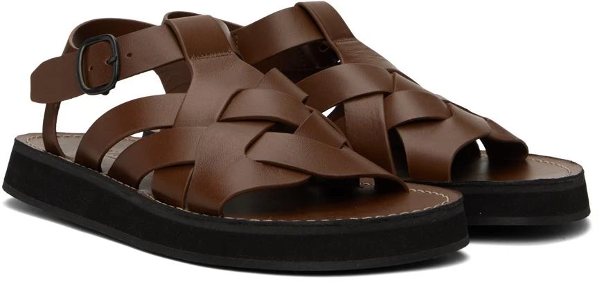 商品Hereu|Brown Beltra Sandals,价格¥2134,第4张图片详细描述