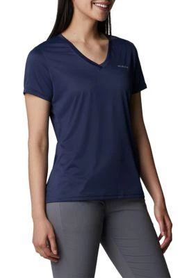 商品Columbia|Womens Hike Short Sleeve V Neck T Shirt,价格¥82,第5张图片详细描述