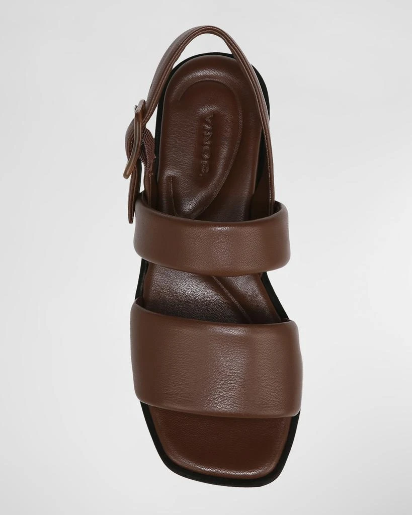 商品Vince|Bowie Leather Lug-Sole Slingback Sandals,价格¥2177,第4张图片详细描述
