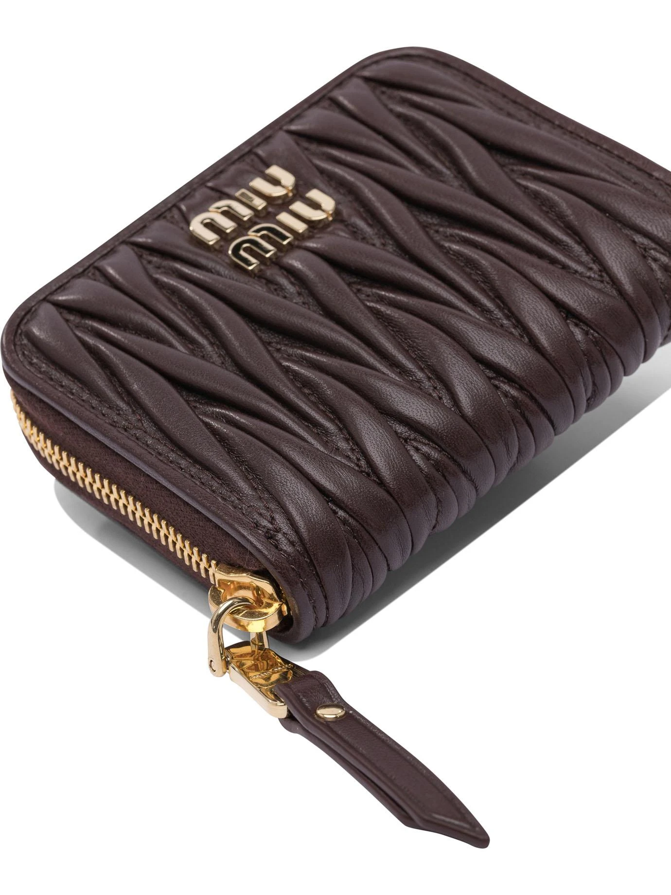 商品【商品预售15天发货】 Miu Miu|Miu Miu 女士钱包 5MM268AFPPF0NBL 棕色,价格¥5387,第5张图片详细描述
