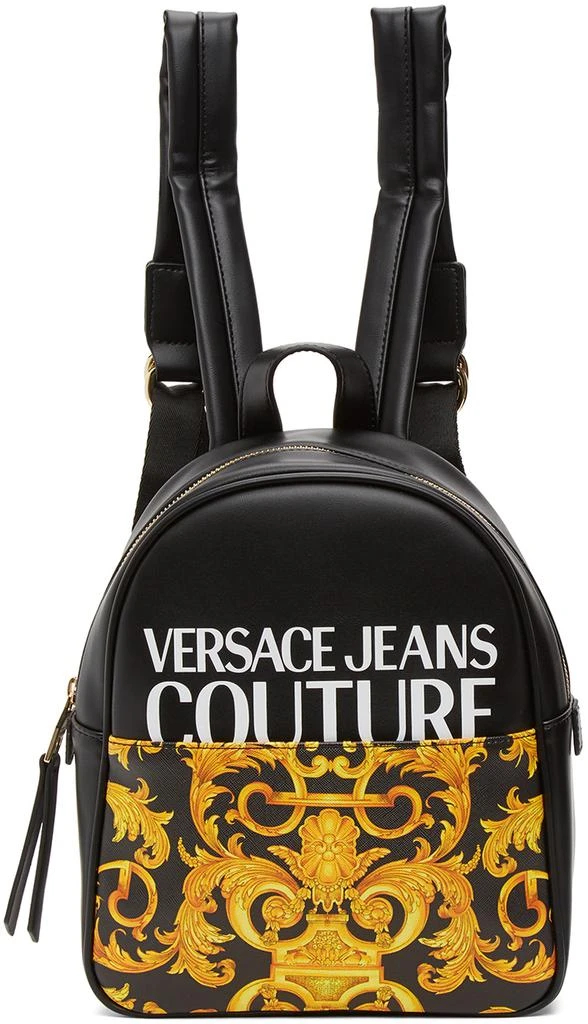 商品Versace|Black & Yellow Small Baroque Backpack,价格¥998,第1张图片